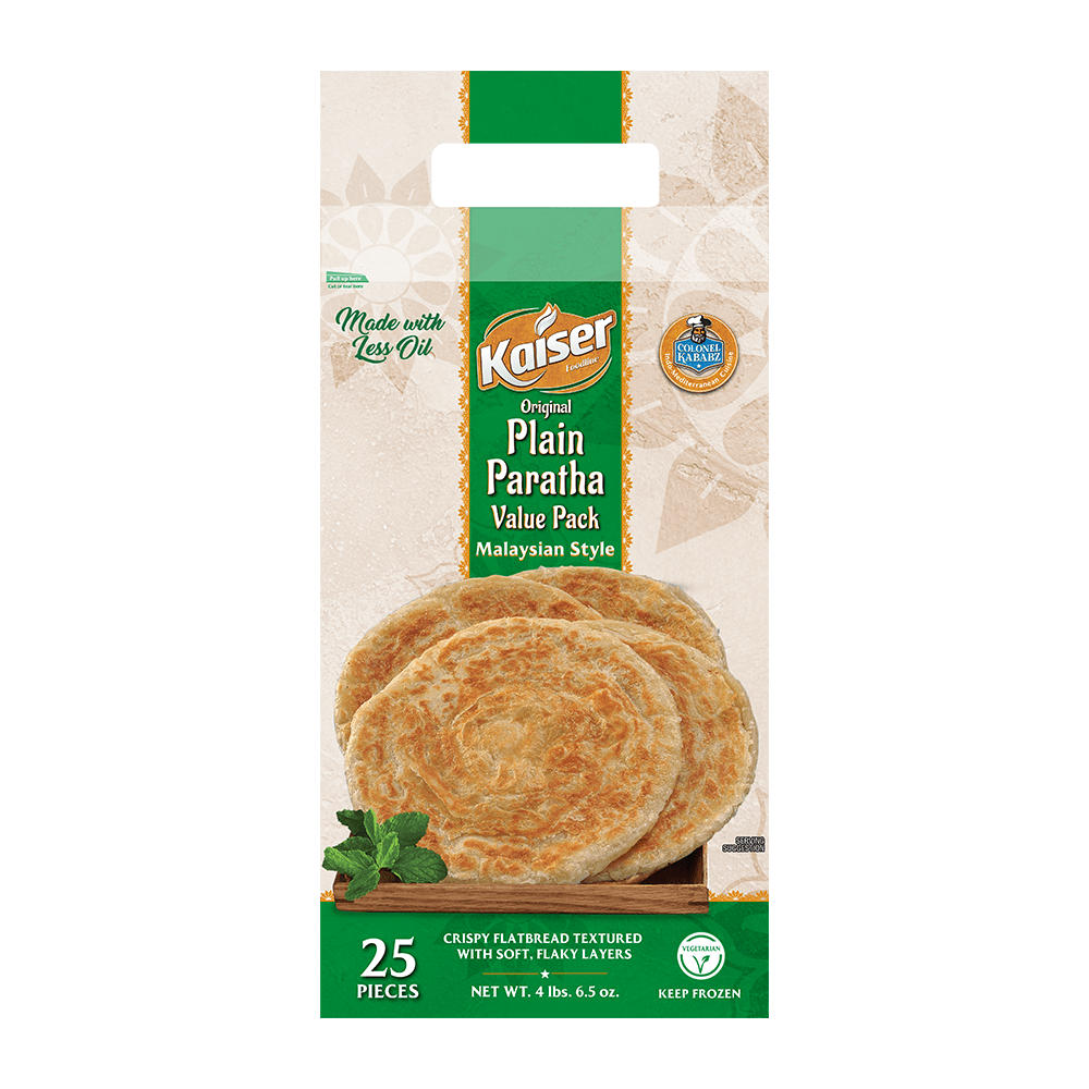 Colonel Kababz Original Plain Paratha - Family Pack, 25 ct
