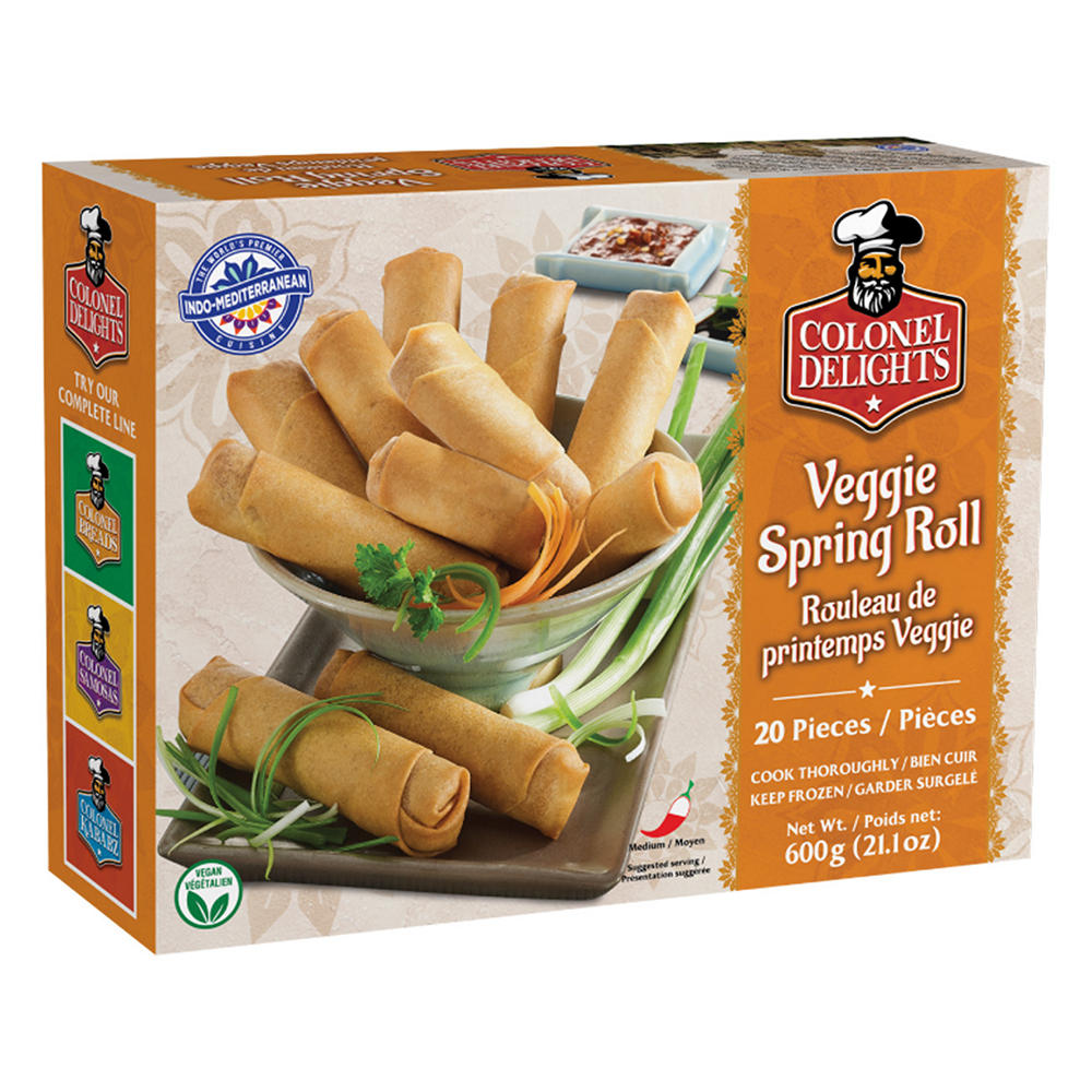 Colonel Kababz Veggie Spring Rolls, 20 ct