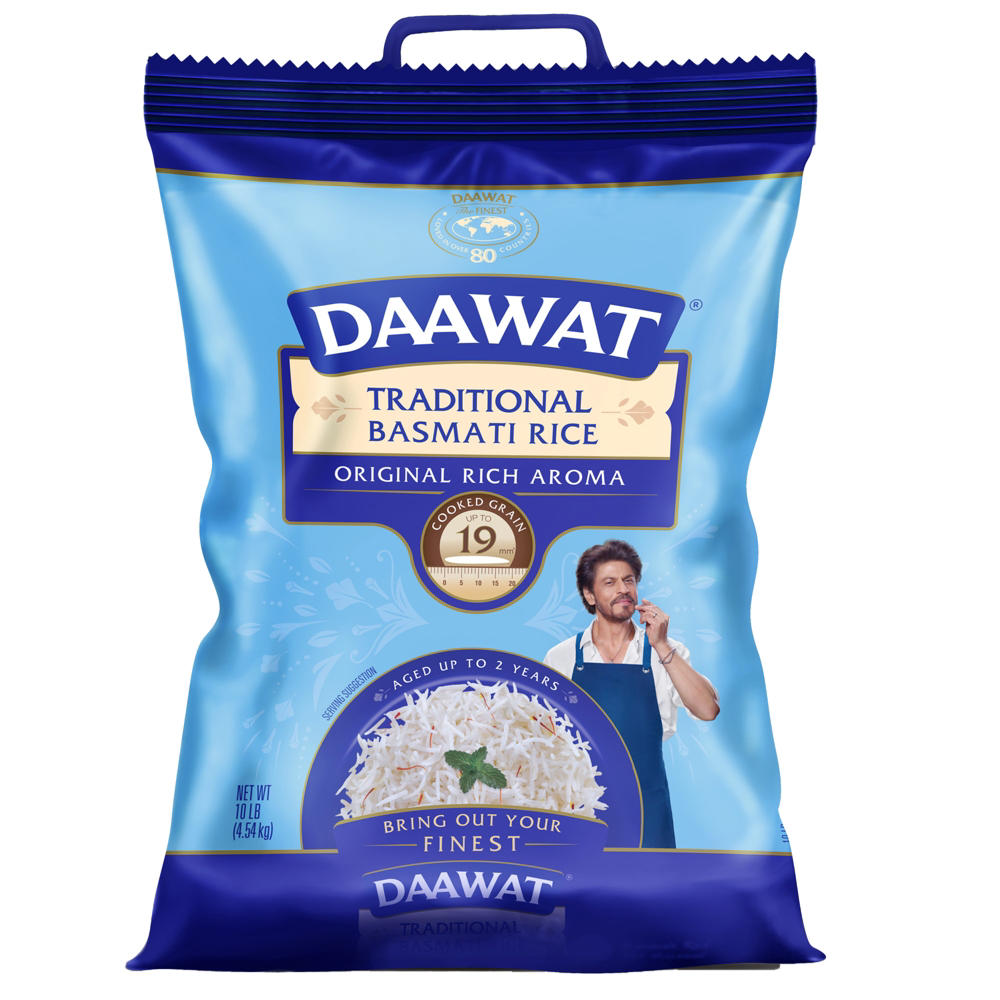 Daawat Traditional Basmati Rice, 10 lbs