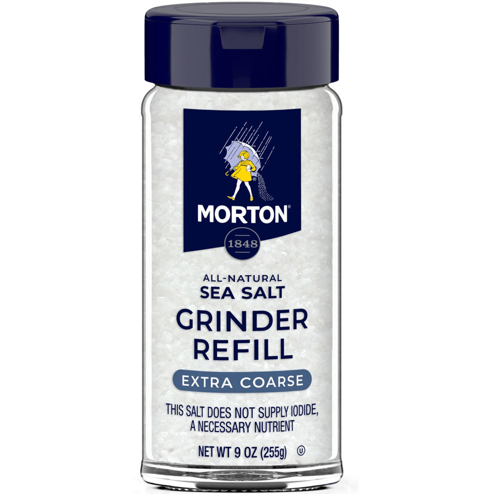 Morton Sea Salt Extra Coarse Grinder Refill, 9 oz