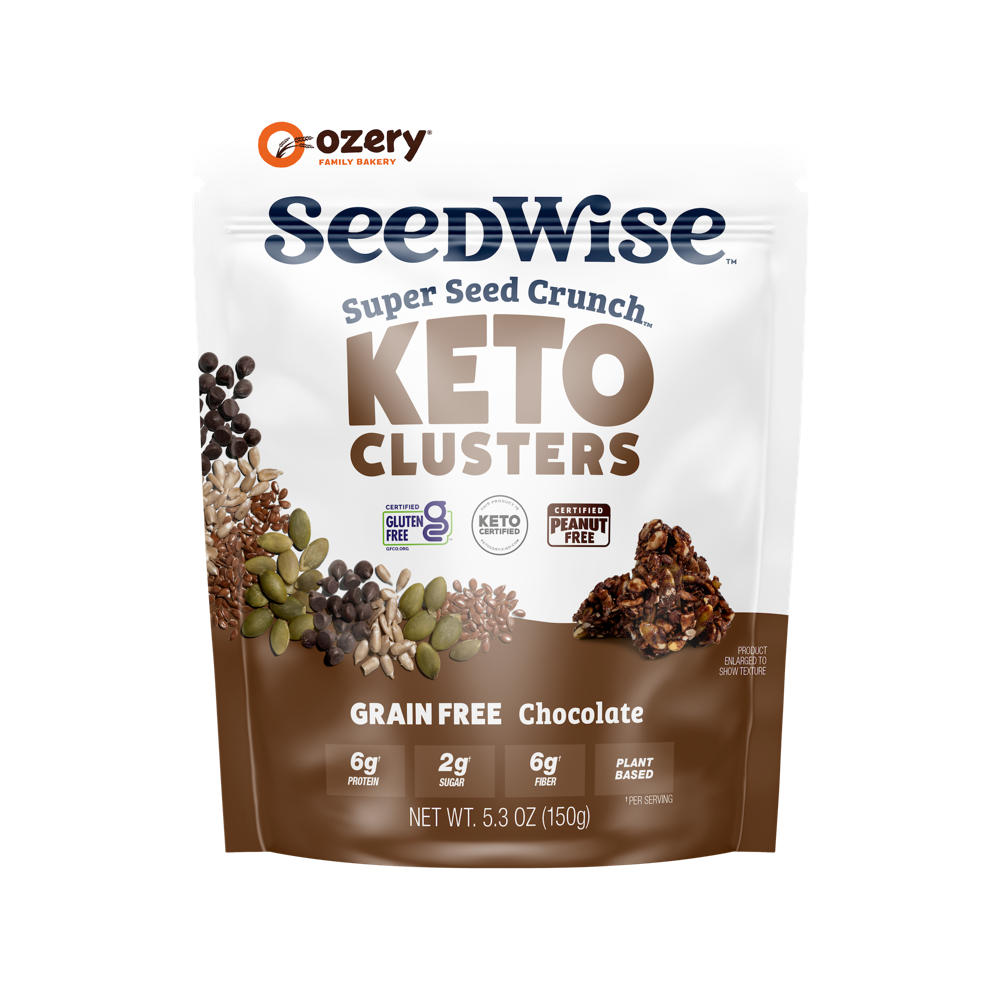 Ozery SeedWise Super Seed Crunch Grain Free Chocolate Keto Clusters, 5.3 oz