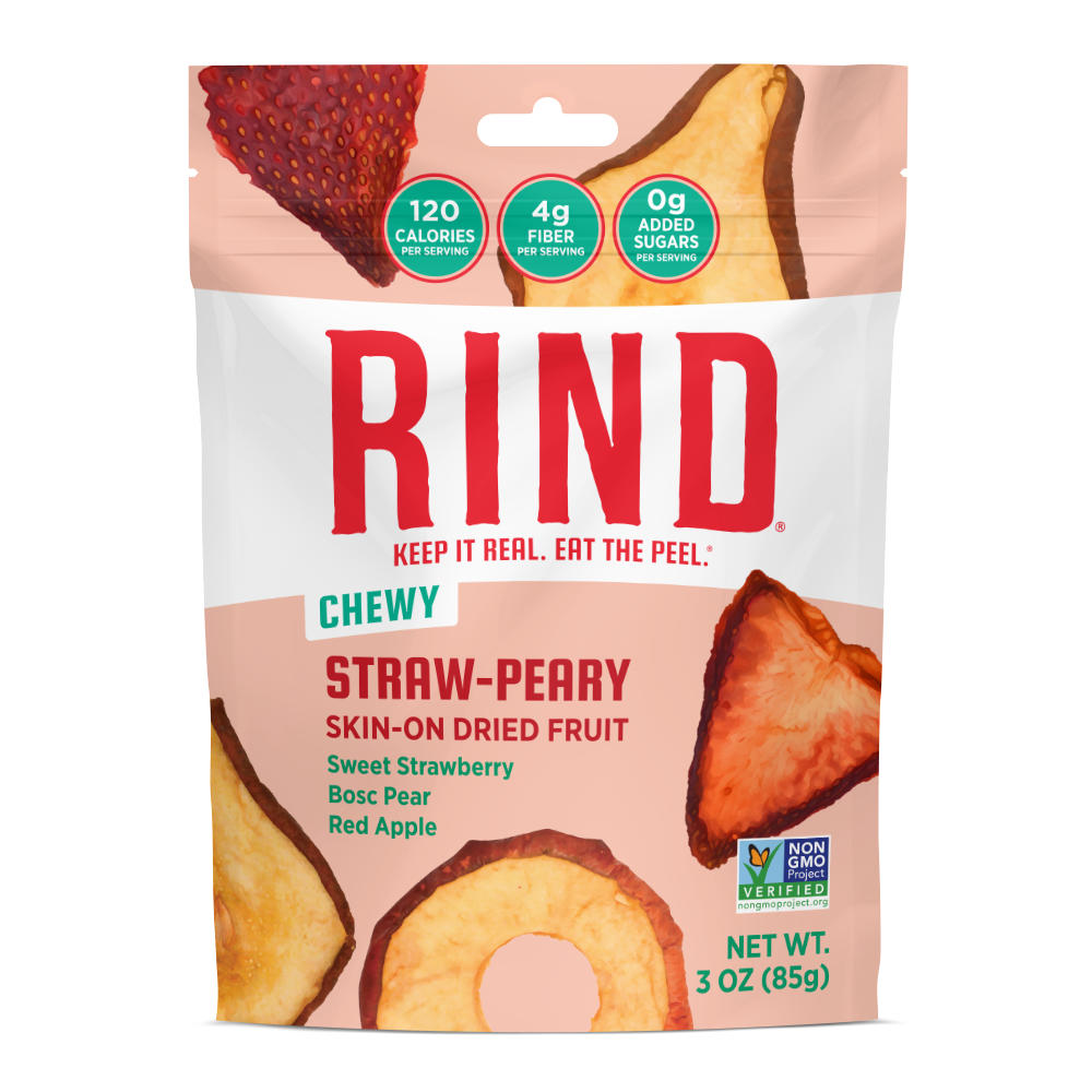 Rind Chewy Straw-Perry Skin-On Dried Fruit, 3 oz