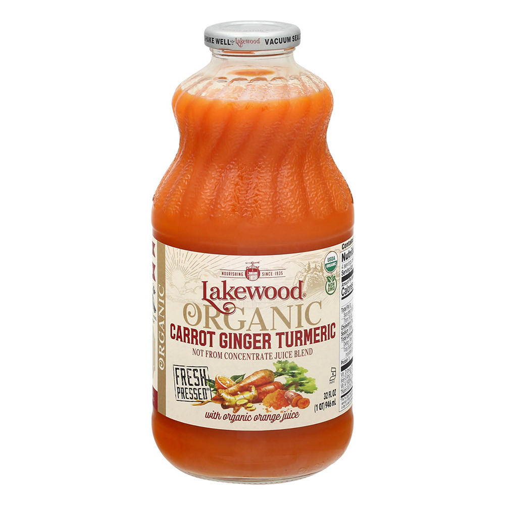Lakewood Organic Carrot Ginger with Turmeric Juice, 32 oz