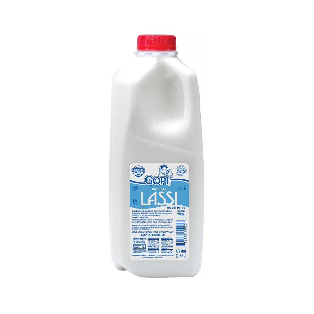 Gopi Lassi Yogurt Drink, 1/2 gal