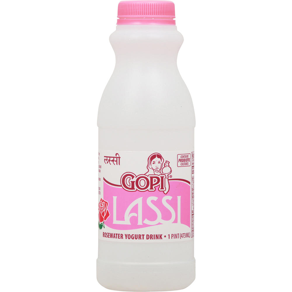 Gopi Lassi Rosewater Yogurt Drink, 16 oz
