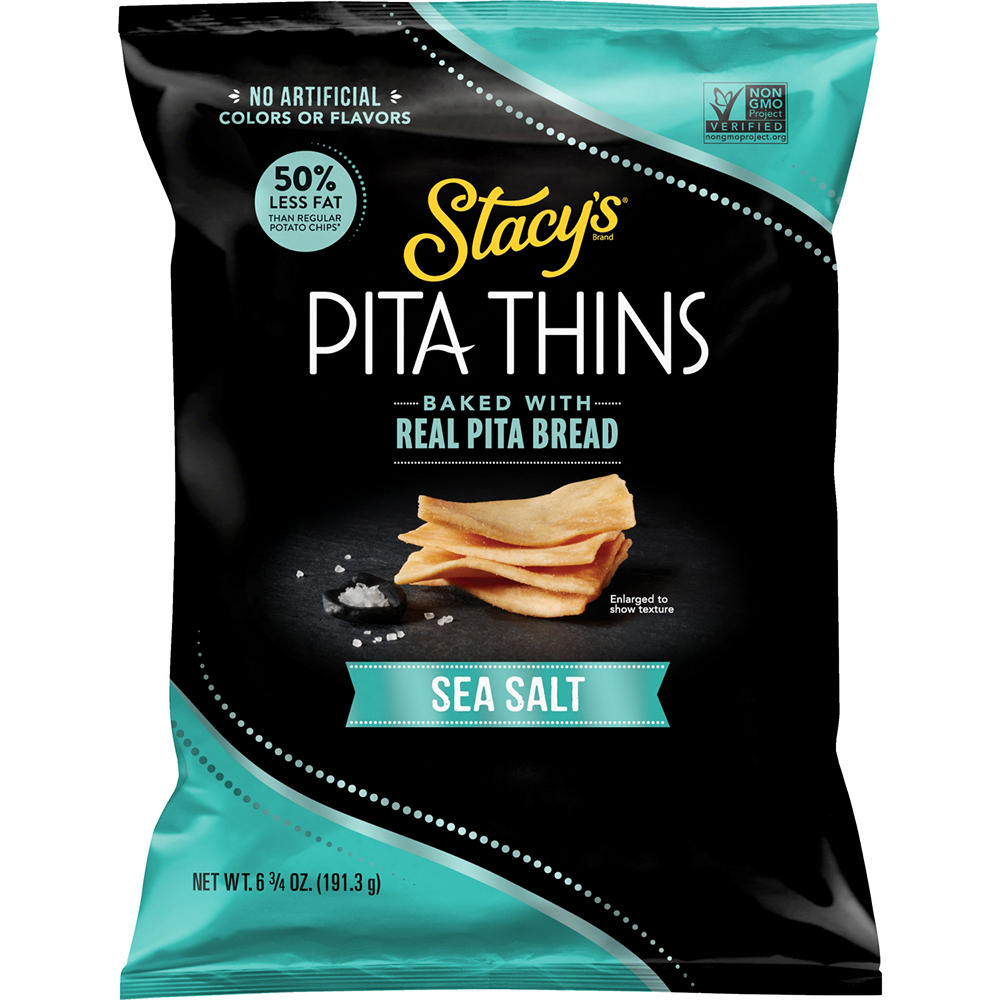 Stacy's Pita Thins Crisps - Sea Salt, 6.75 oz