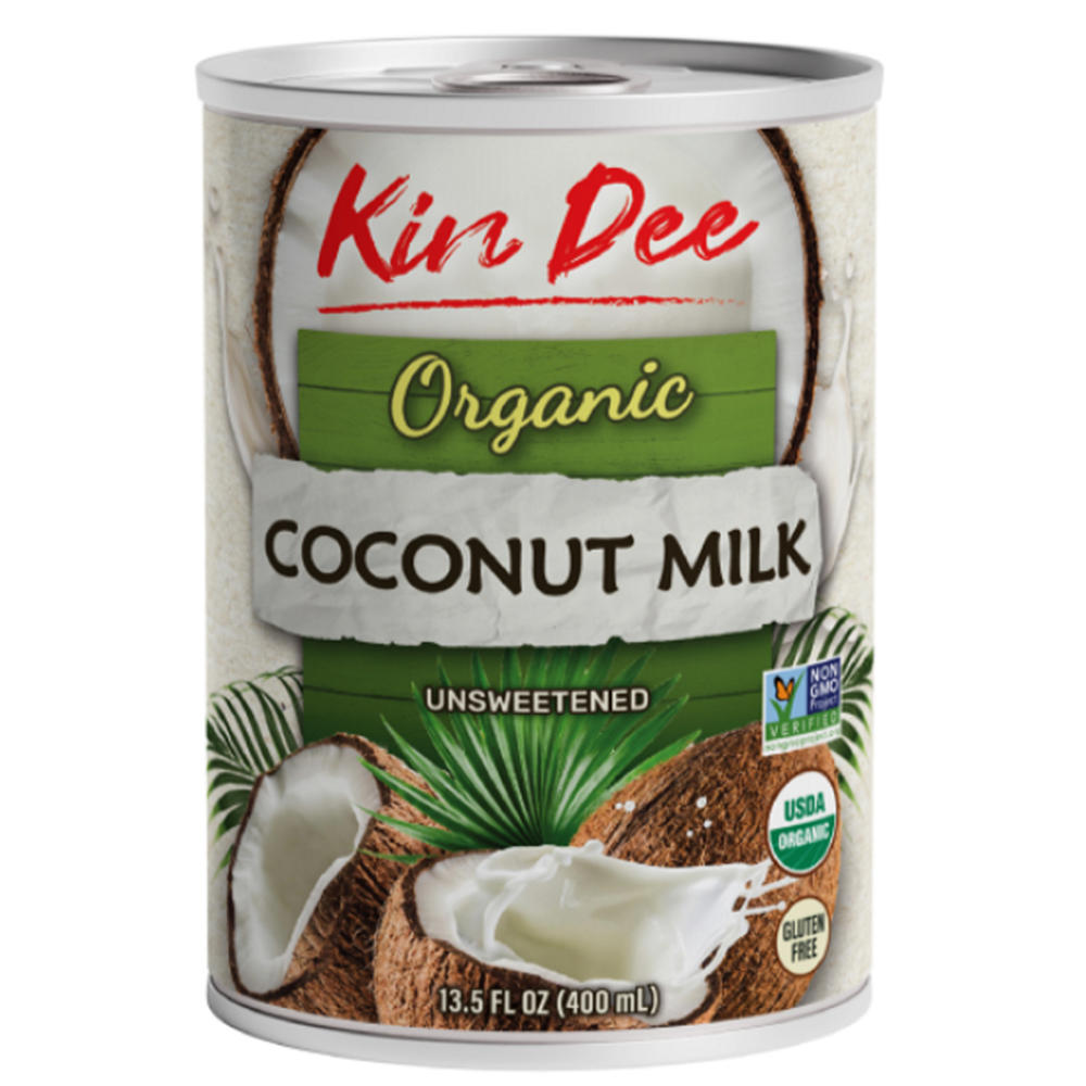 Kin Dee Organic Unsweetened Coconut Milk, 13.5 oz