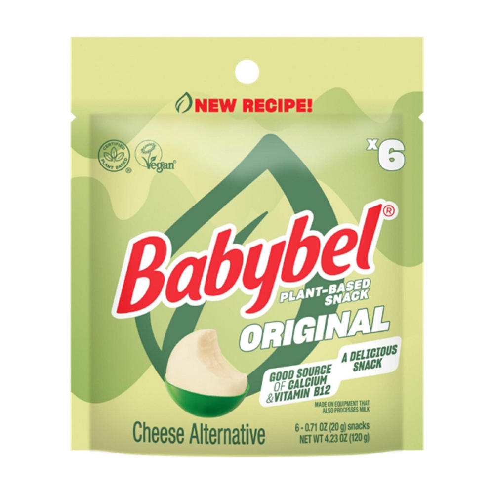 Babybel Plant-Based Vegan Snack Cheese Alternative - Original, 6ct, 4.23 oz