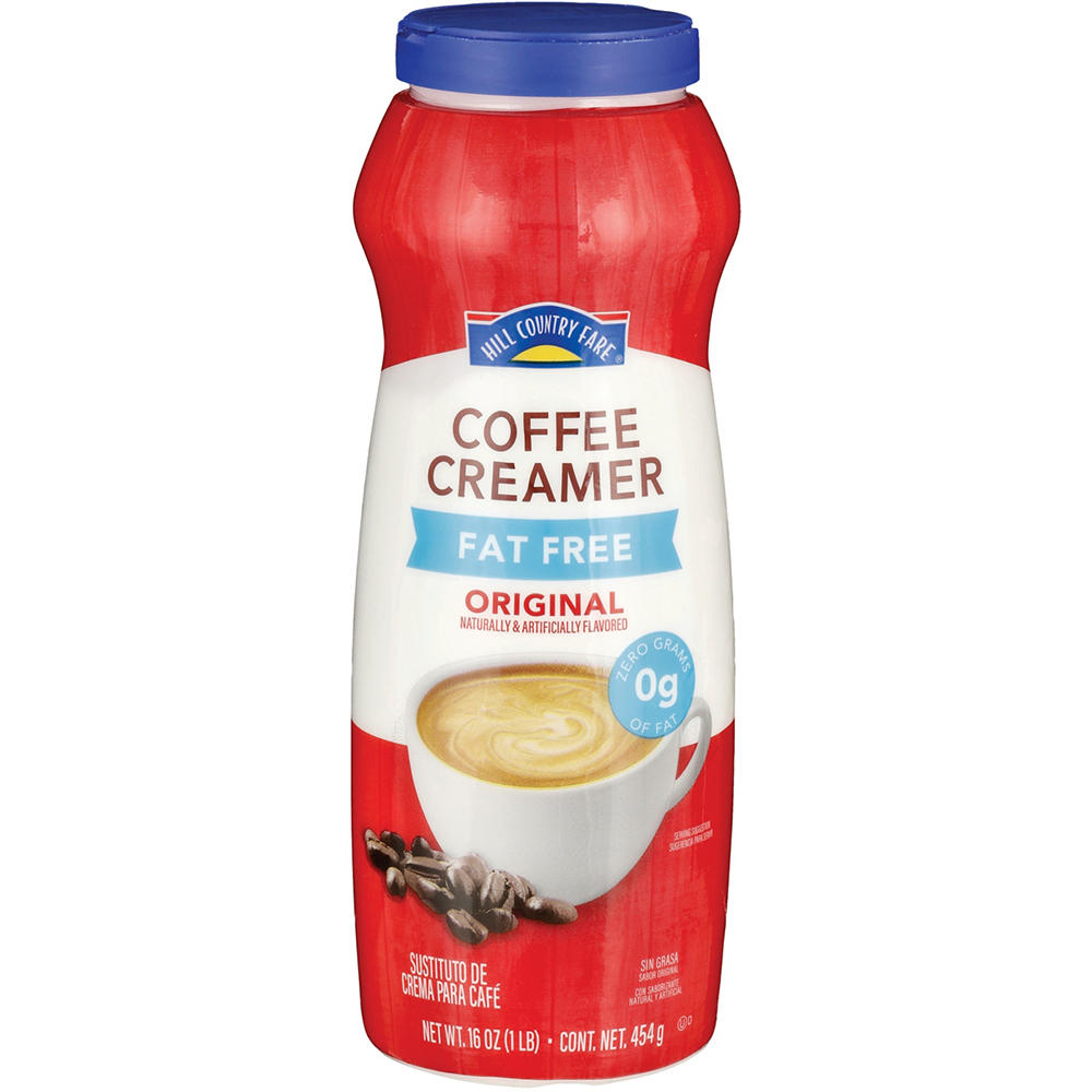 Hill Country Fare Fat-Free Powdered Coffee Creamer - Original, 16 oz