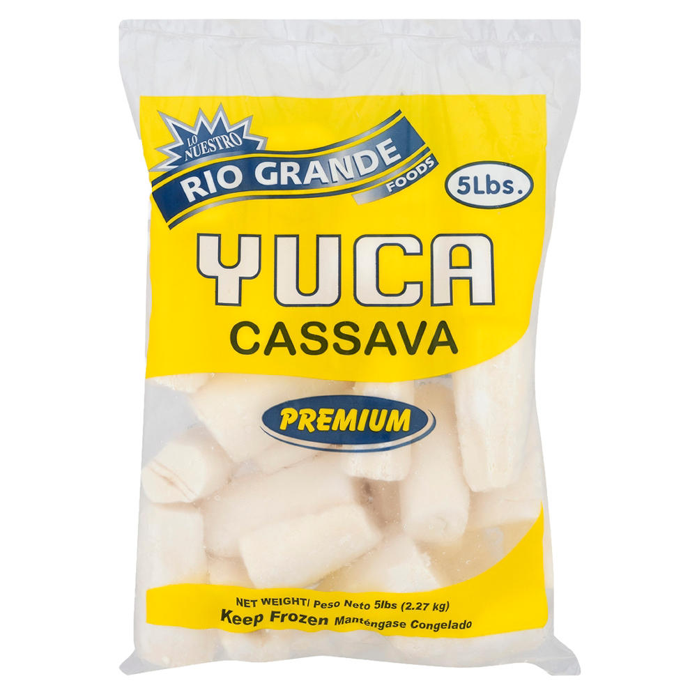 Rio Grande Foods Frozen Yuca (Cassava), 5 lbs