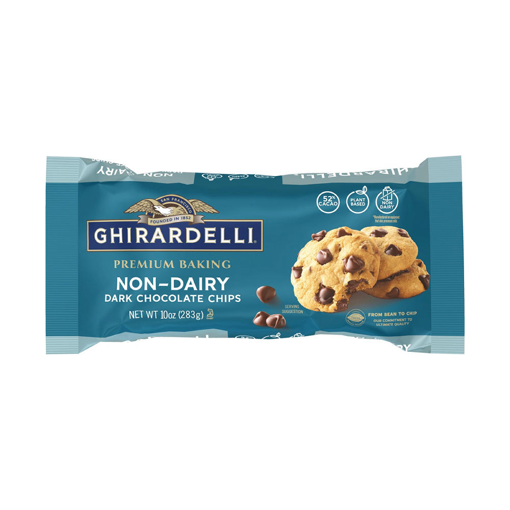 Ghirardelli Non-Dairy Dark Chocolate Chips, 10 oz