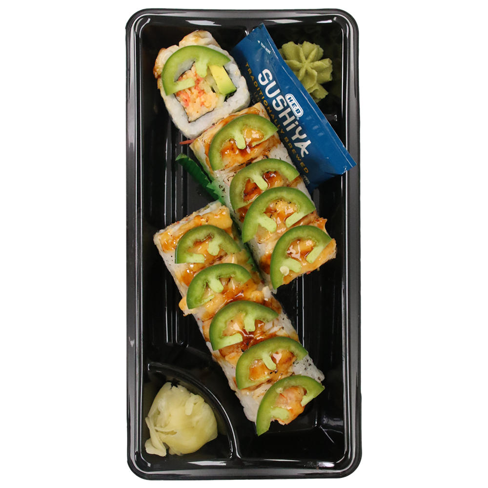 H-E-B Jalapeño Shrimp Sushi Roll, 10 pc