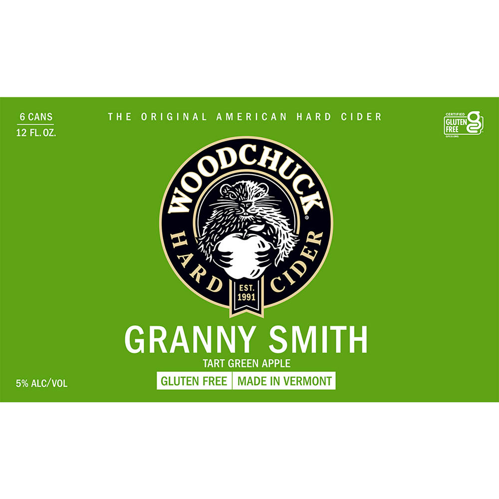 Woodchuck Granny Smith Apple Hard Cider 6 pk Cans, 12 oz