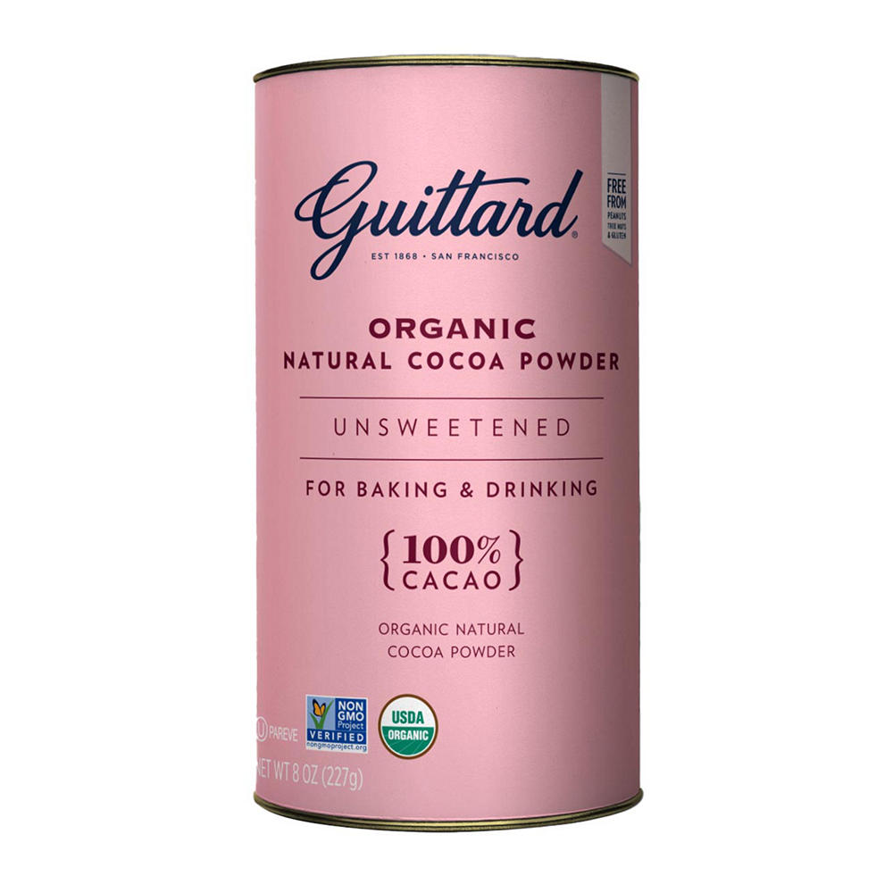 Guittard 100% Cacao Unsweetened Organic Natural Cocoa Powder, 8 oz