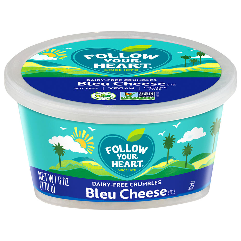 Follow Your Heart Dairy-Free Bleu Cheese Style Crumbles, 6 oz