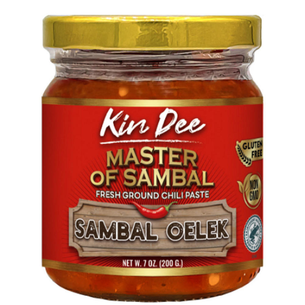 Kin Dee Sambal Oelek Chili Paste, 7 oz