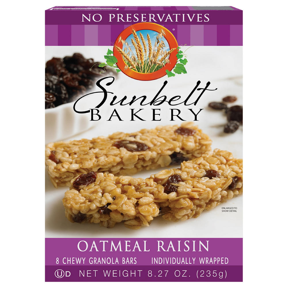 Sunbelt Bakery Oatmeal Raisin Granola Bars, 8 ct