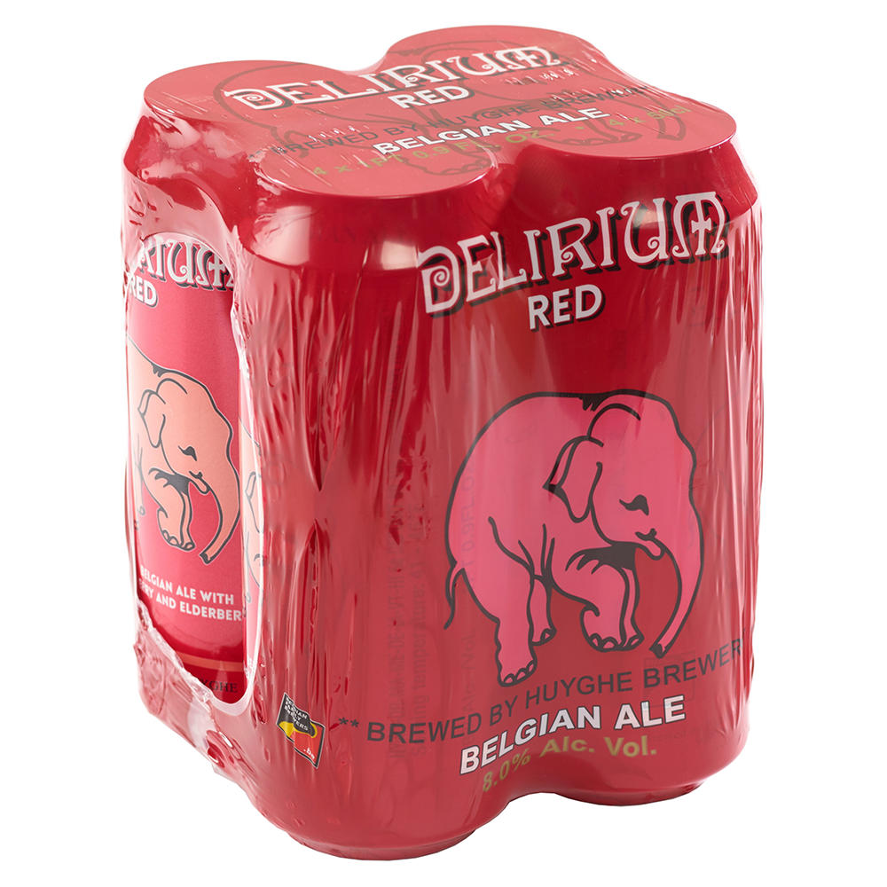 Delirium Red 4 pk Cans, 16.9 oz