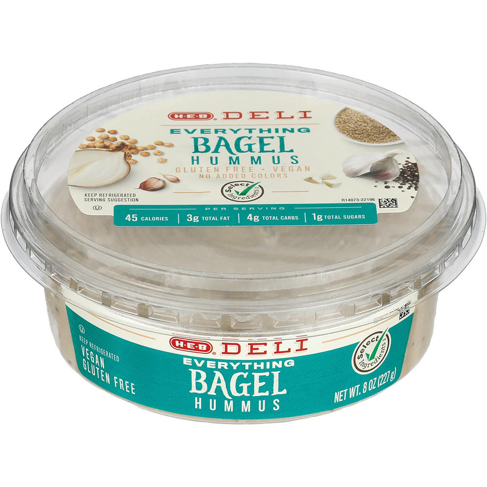 H-E-B Deli Everything Bagel Hummus, 8 oz