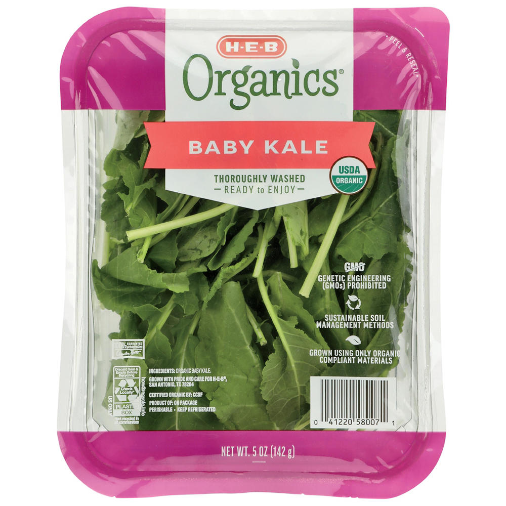 H-E-B Organics Fresh Baby Kale, 5 oz