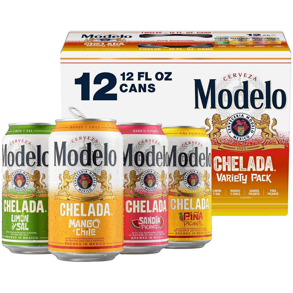 Modelo Chelada Variety pk Mexican Import Flavored Beer, 12 pk, 12 oz