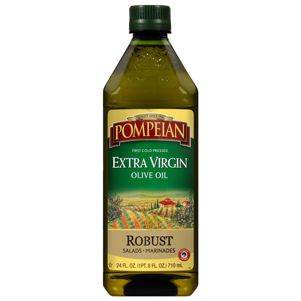 Pompeian Robust Extra Virgin Olive Oil, 24 oz