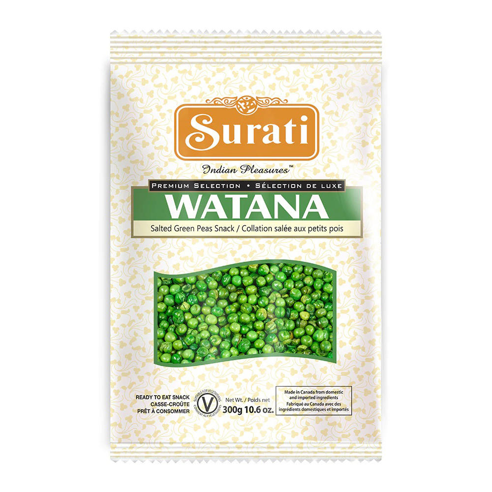 Surati Watana Salted Green Peas, 10.6 oz