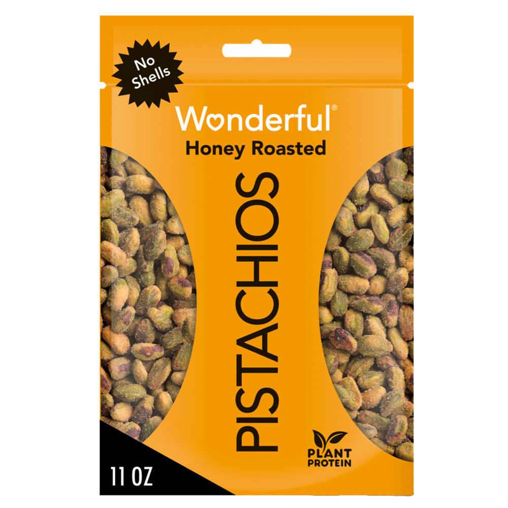 Wonderful No Shell Pistachios - Honey Roasted, 11 oz
