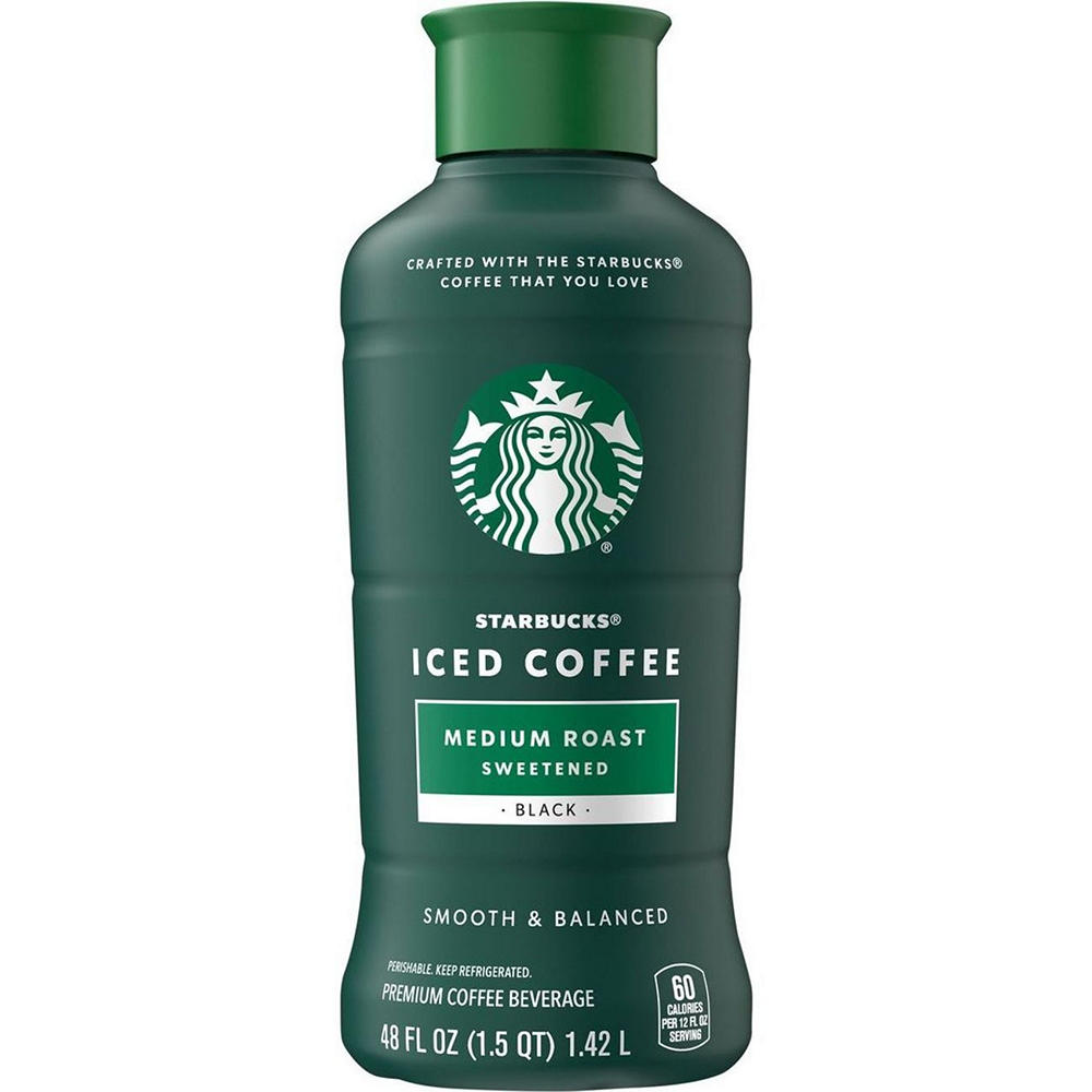 Starbucks Chilled Iced Coffee Beverage - Subtly Sweetened Medium Roast, 48 oz