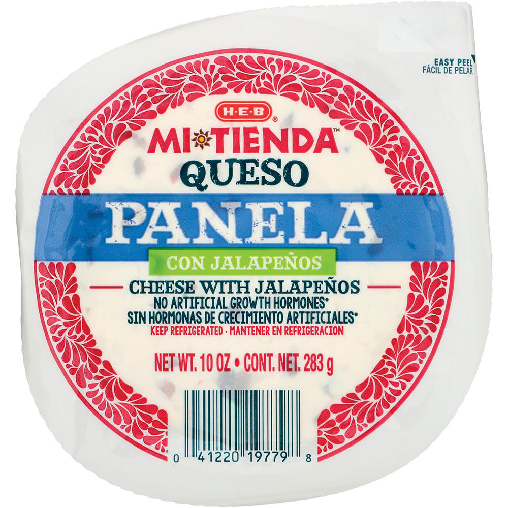 H-E-B Mi Tienda Queso Panela Cheese with Jalapeños, 10 oz