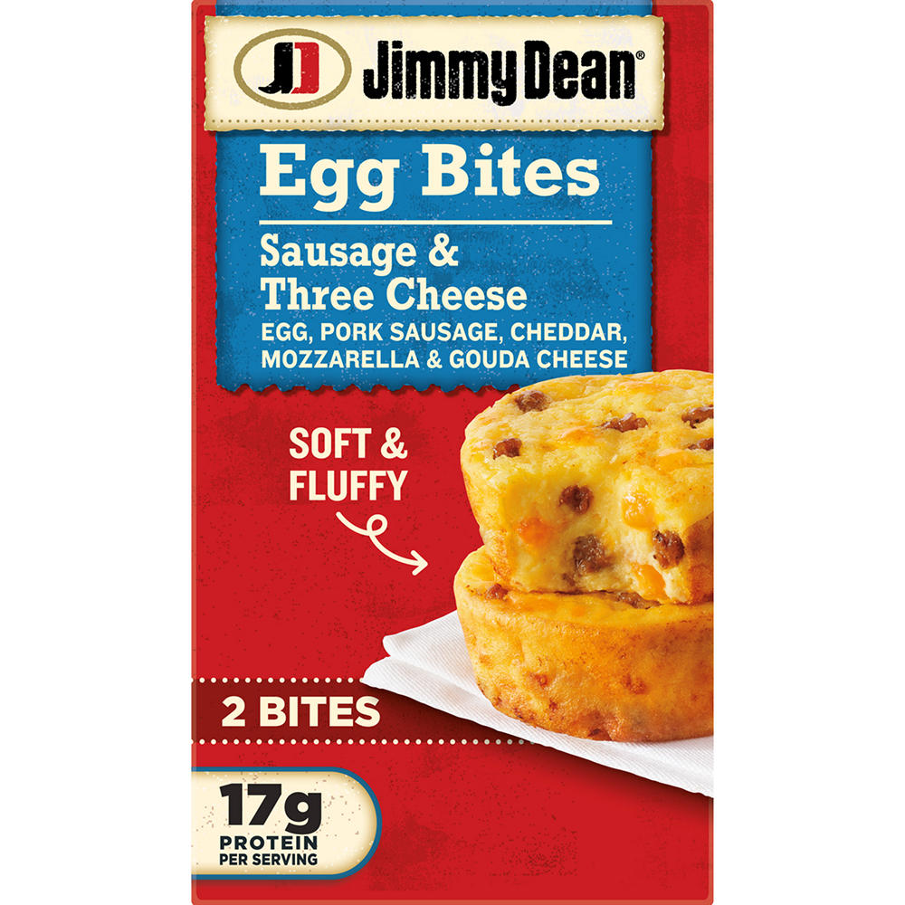 Jimmy Dean Egg Bites, Sausage, Frozen Breakfast, 4 oz