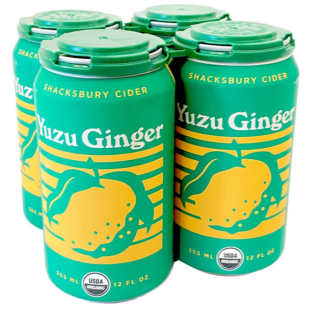 Shacksbury Yuzu Ginger Cider 4 pk Cans, 12 oz