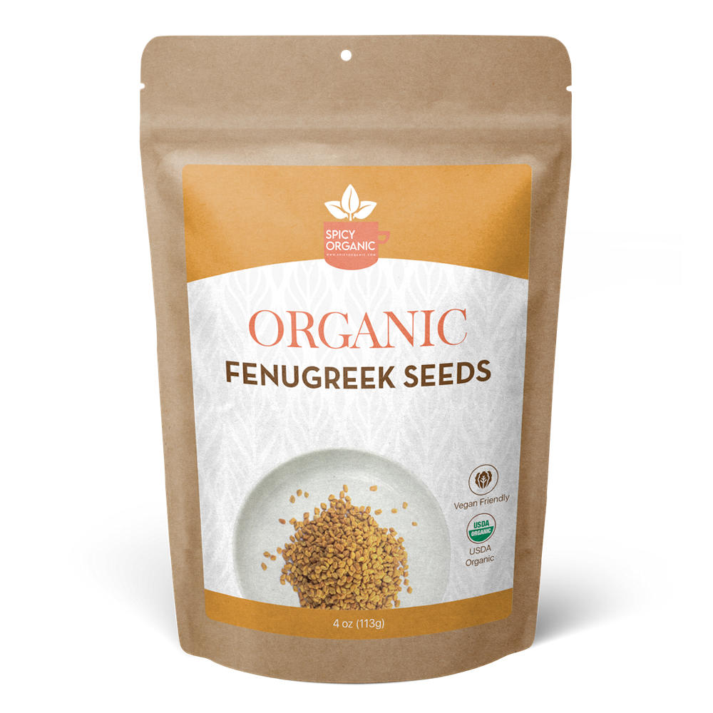 Spicy Organic Fenugreek Seeds, 4 oz