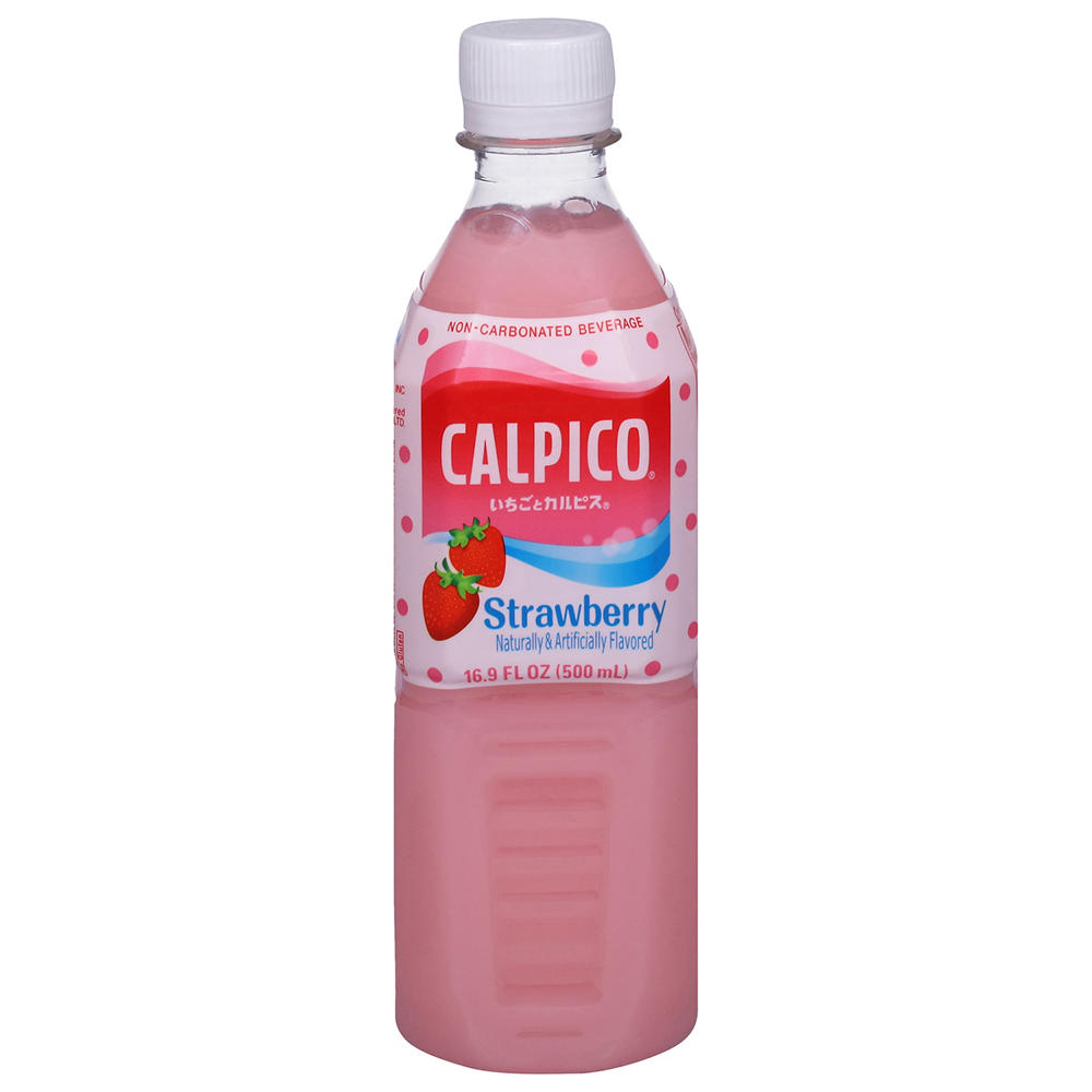 Calpico Non-Carbonated Strawberry Beverage, 16.9 oz