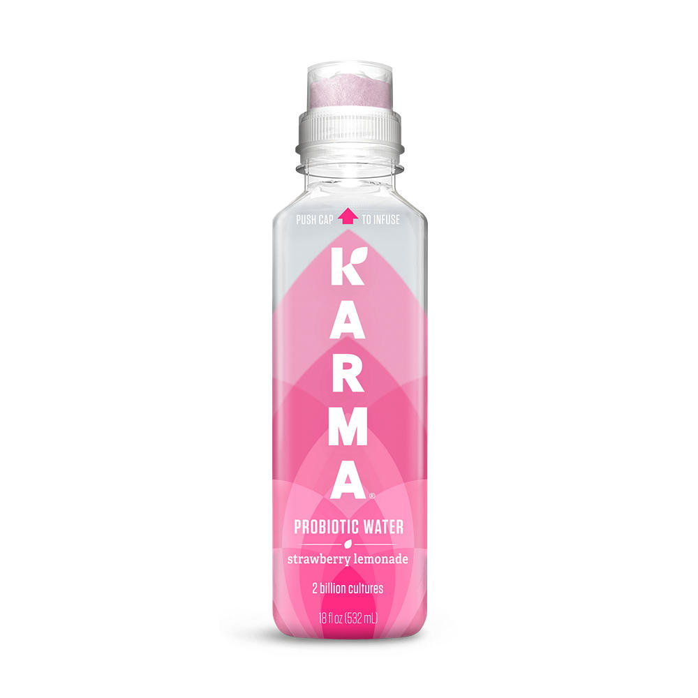 Karma Strawberry Lemonade Probiotic Water, 18 oz
