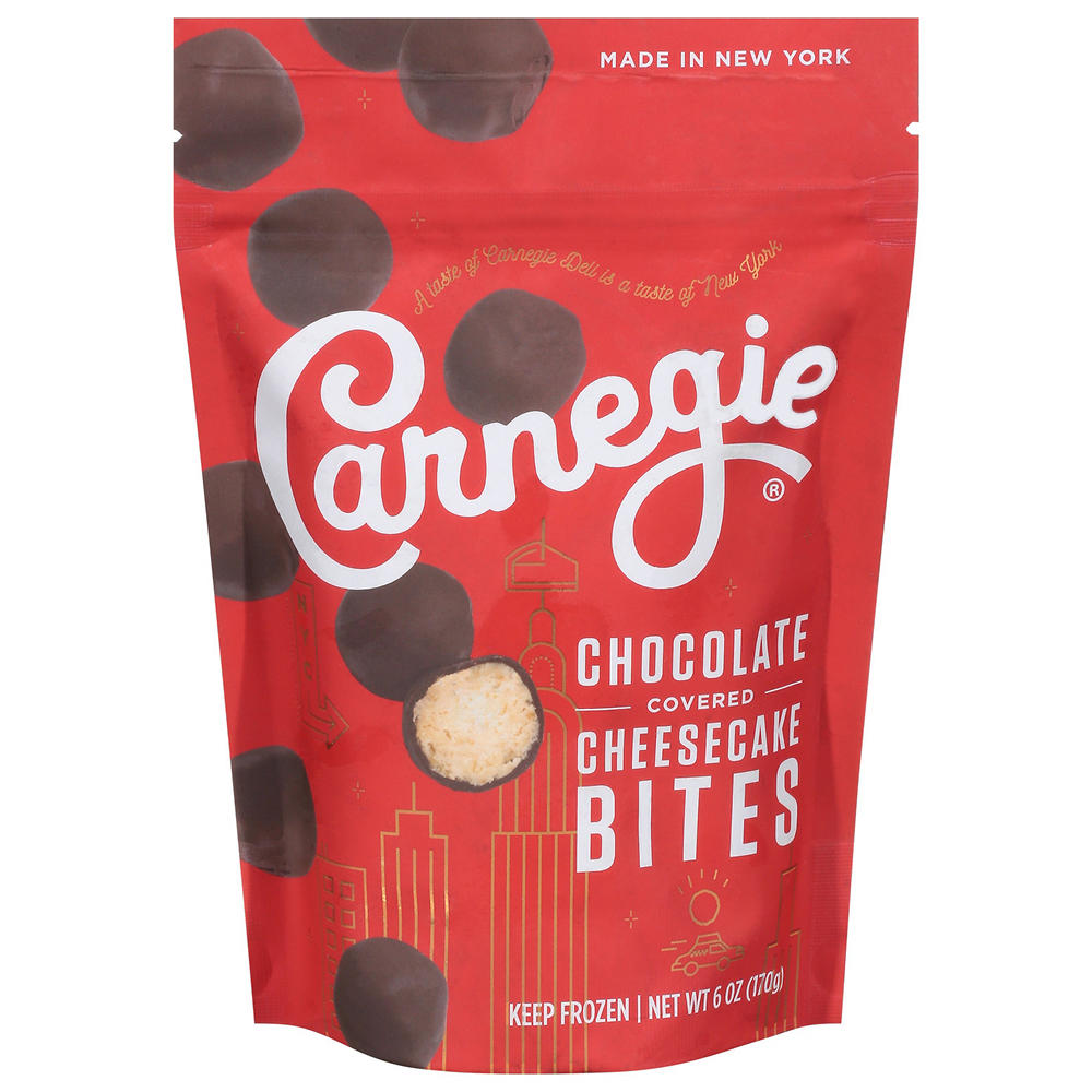Carnegie Deli Chocolate Covered Cheesecake Bites, 6 oz