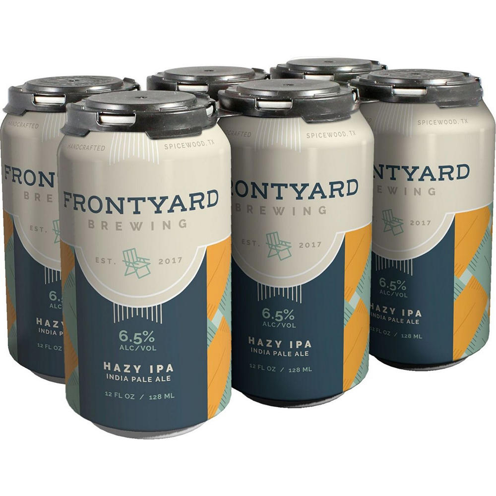 Frontyard Brewing Hazy IPA Craft Beer 6 pk Cans, 12 oz
