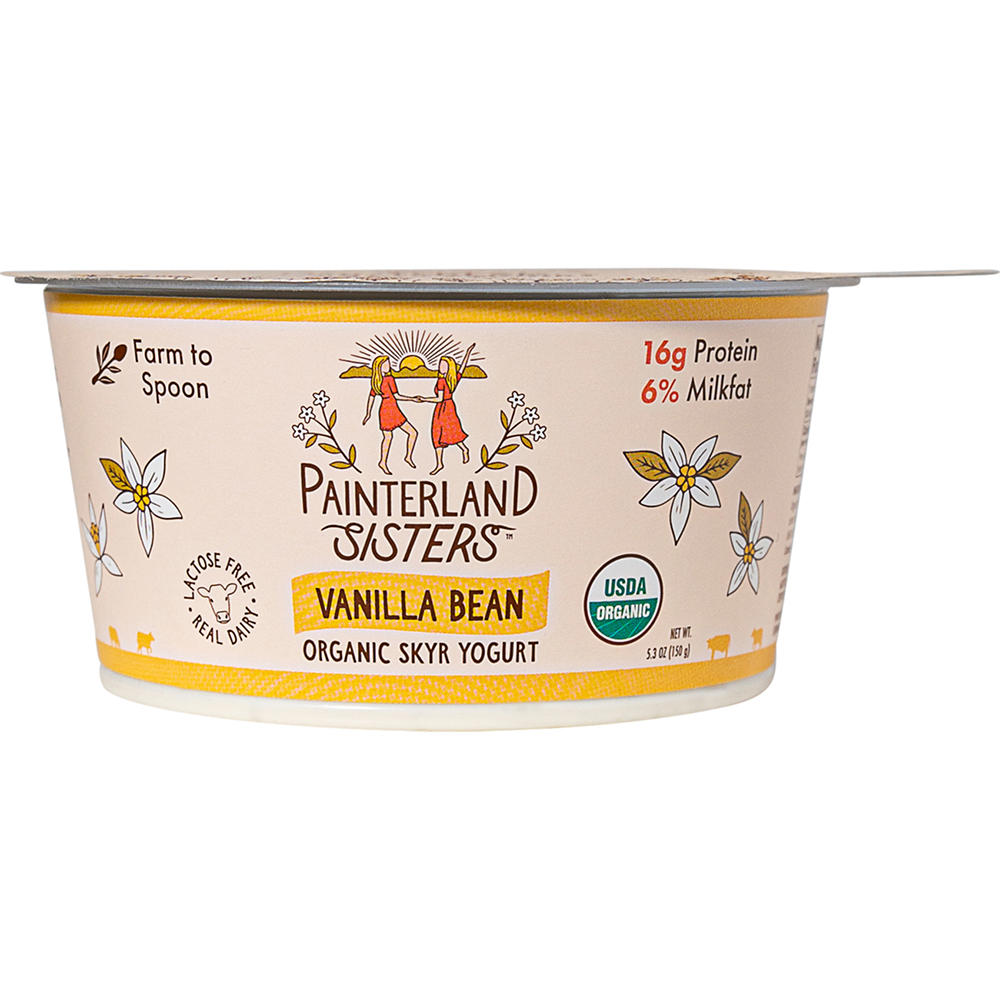 Painterland Sisters Organic Vanilla Bean Icelandic Style Skyr Yogurt, 5.3 oz