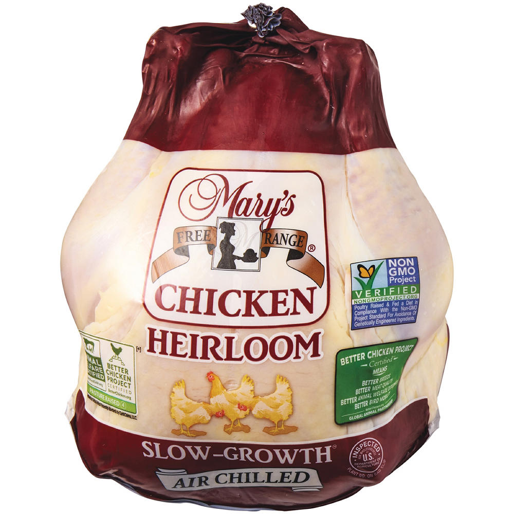 Mary's Free Range Heirloom Pasture Raised Whole Chicken, Avg. 4.5 lbs