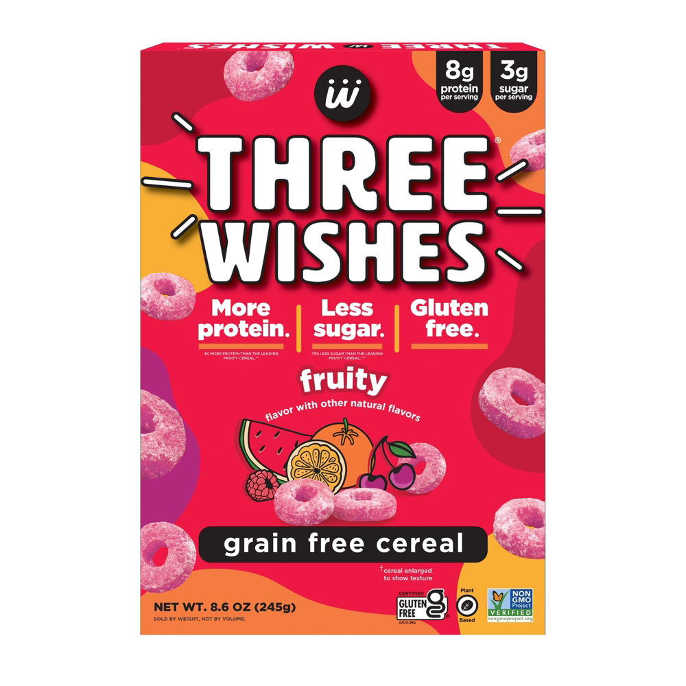 Three Wishes Grain Free Fruity Cereal, 8.6 oz