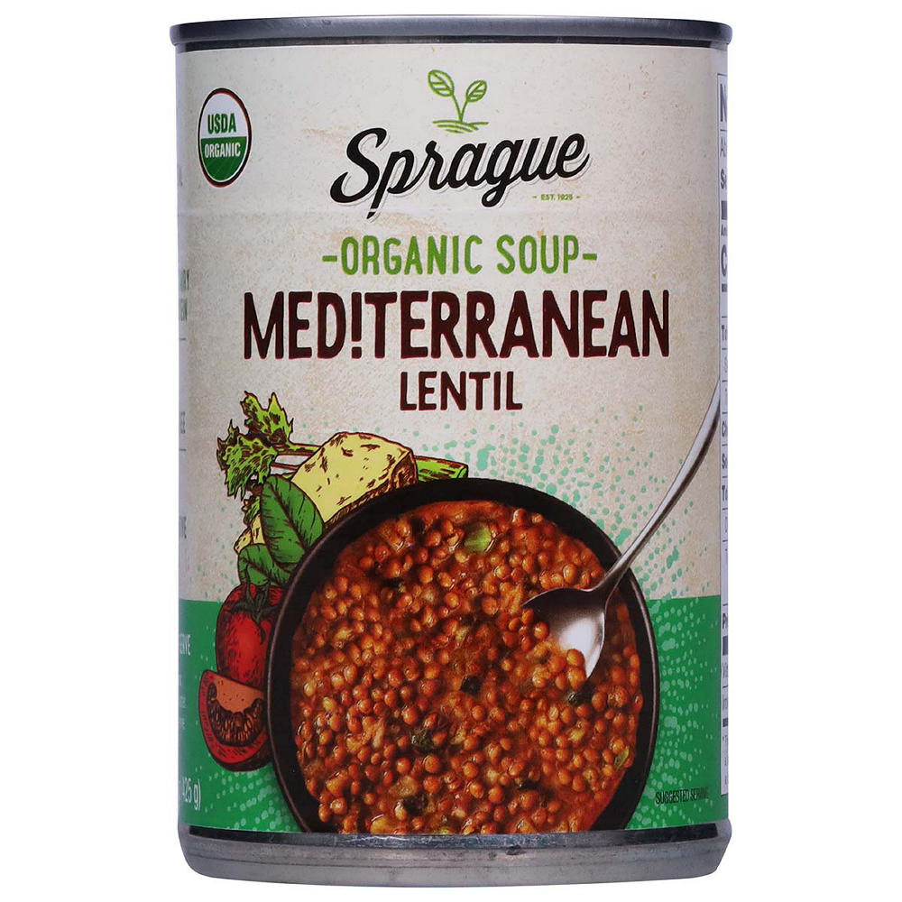 Sprague Organic Mediterranean Lentil Soup , 15 oz