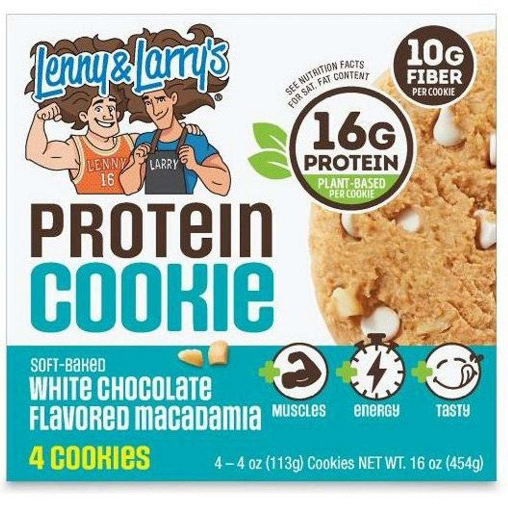 Lenny & Larry's The Complete Cookie Multipack - 16g Protein White Chocolaty Macadamia, 4 ct