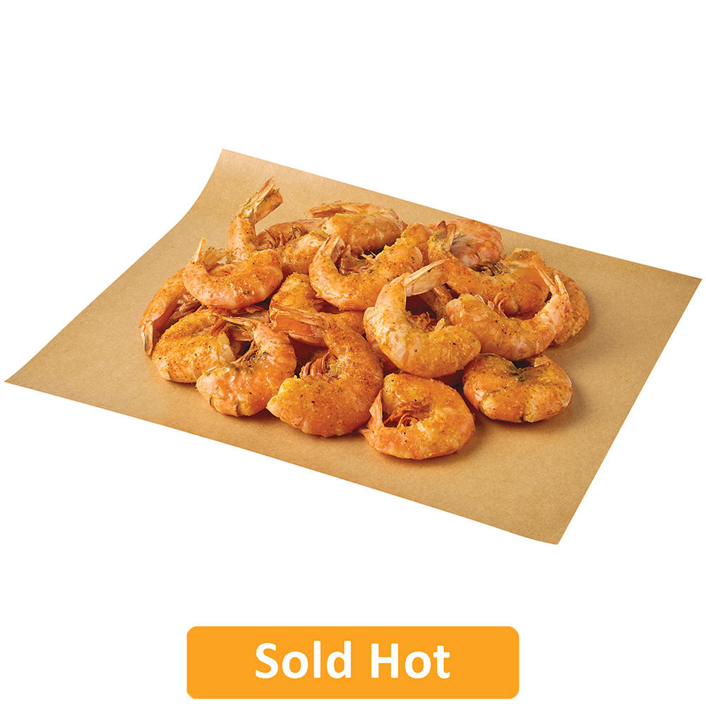 Bayou Boil House by H-E-B Cajun-Seasoned Colossal New Harvest Cooked Shrimp, 10 - 15 ct/lb (Sold Hot), lb