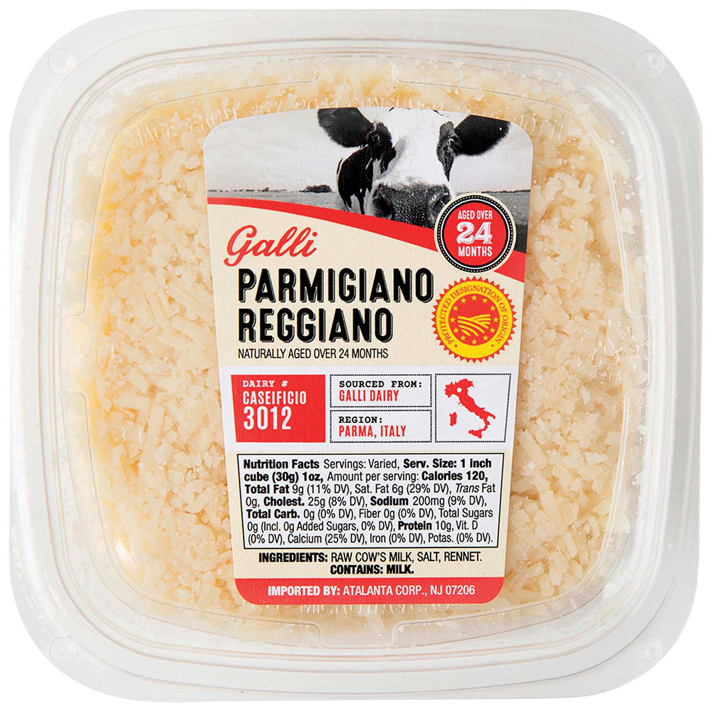 Galli Parmigiano Reggiano Shredded Cheese, Avg. 0.35 lb