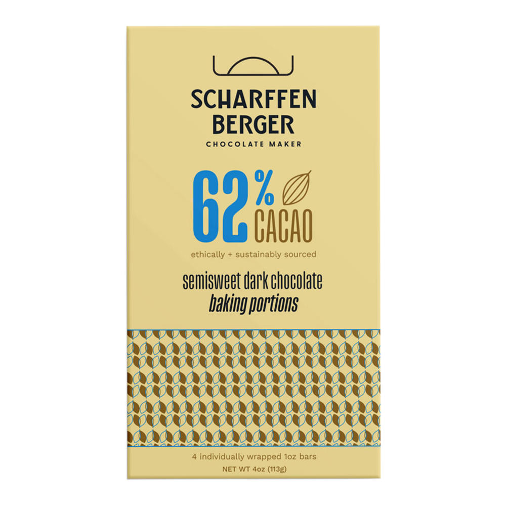Scharffen Berger 62% Cacao Semi Sweet Dark Chocolate Baking Portions, 4 oz