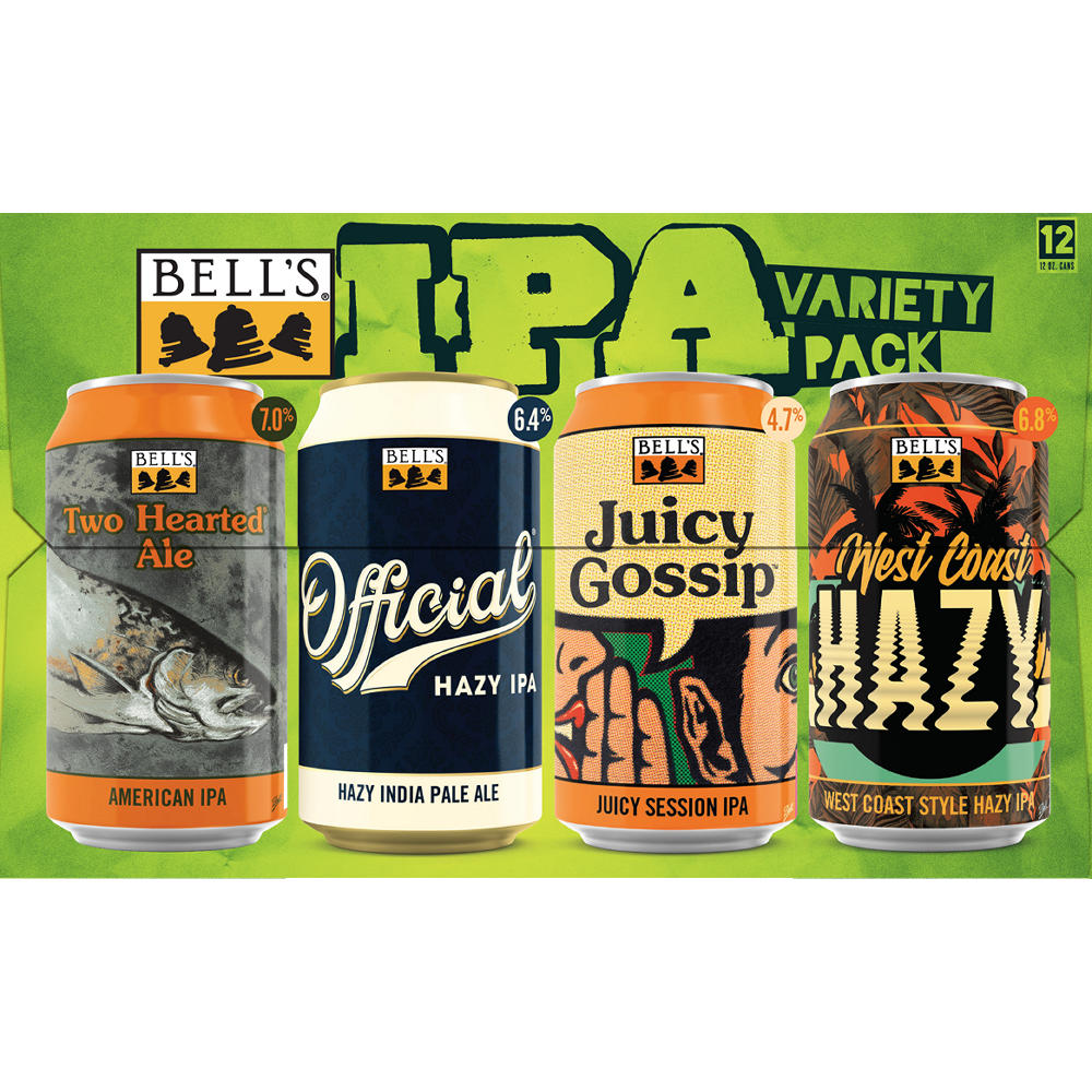 Bell's Brewery IPA Variety Craft Beer 12 pk Cans, 12 oz