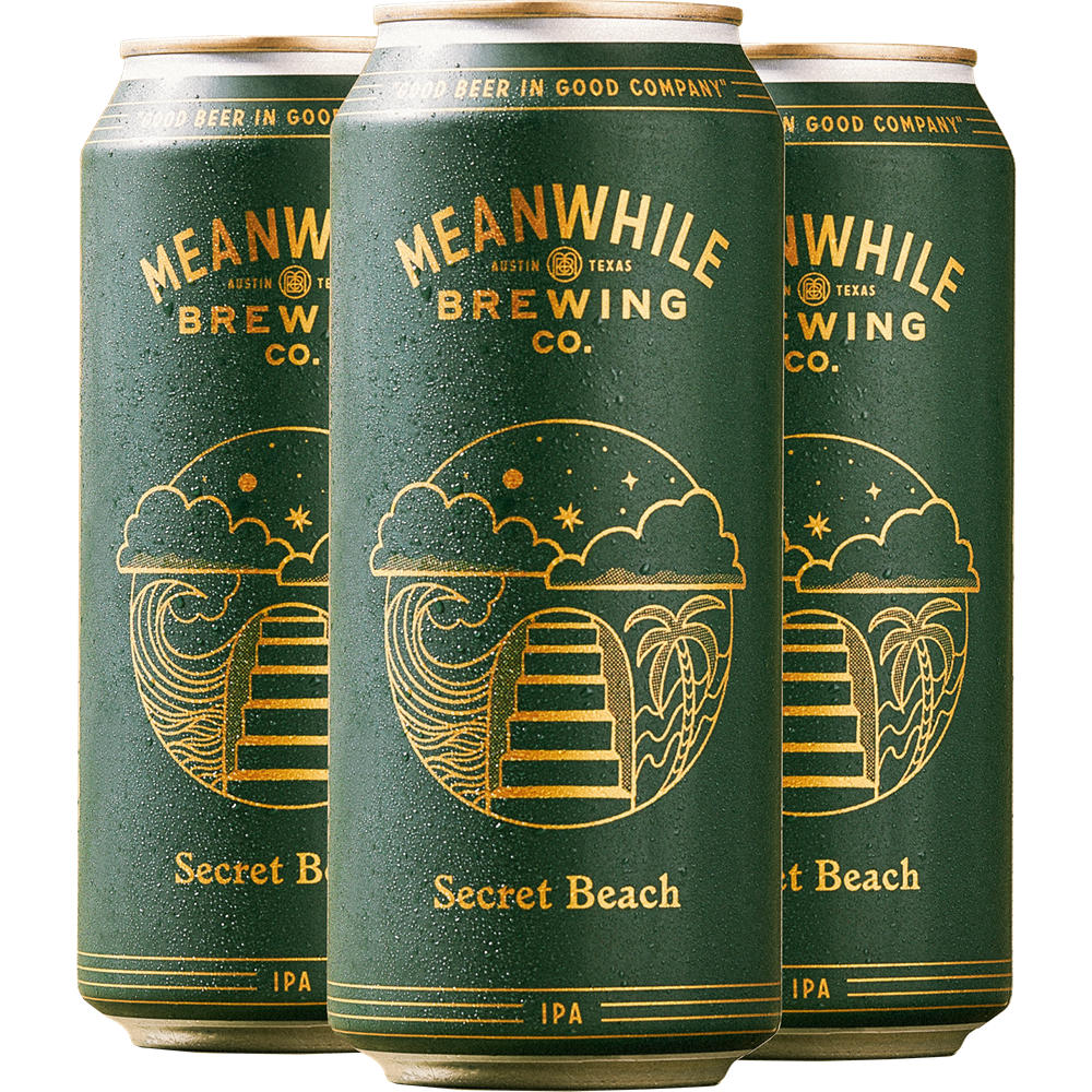 Meanwhile Brewing Co. Secret Beach IPA Craft Beer 4 pk Cans, 16 oz