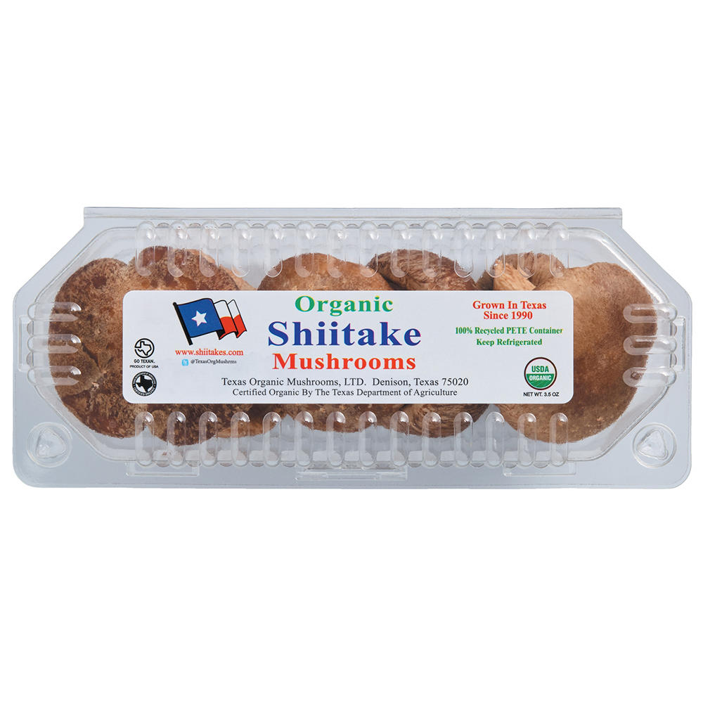 Fresh Organic Shiitake Mushrooms, 3.5 oz