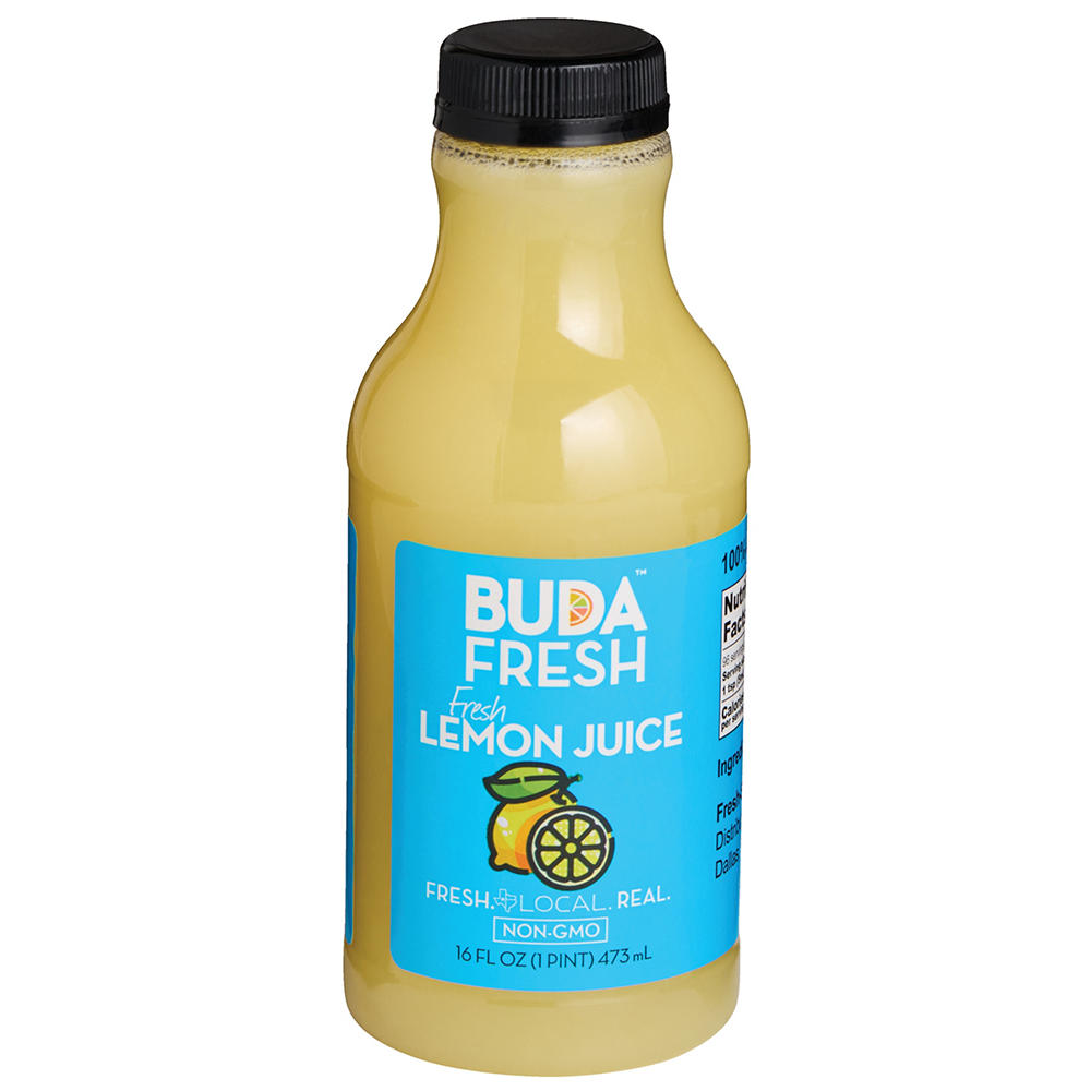 Buda Juice Fresh Lemon Juice (Sold Cold), 16 fl oz