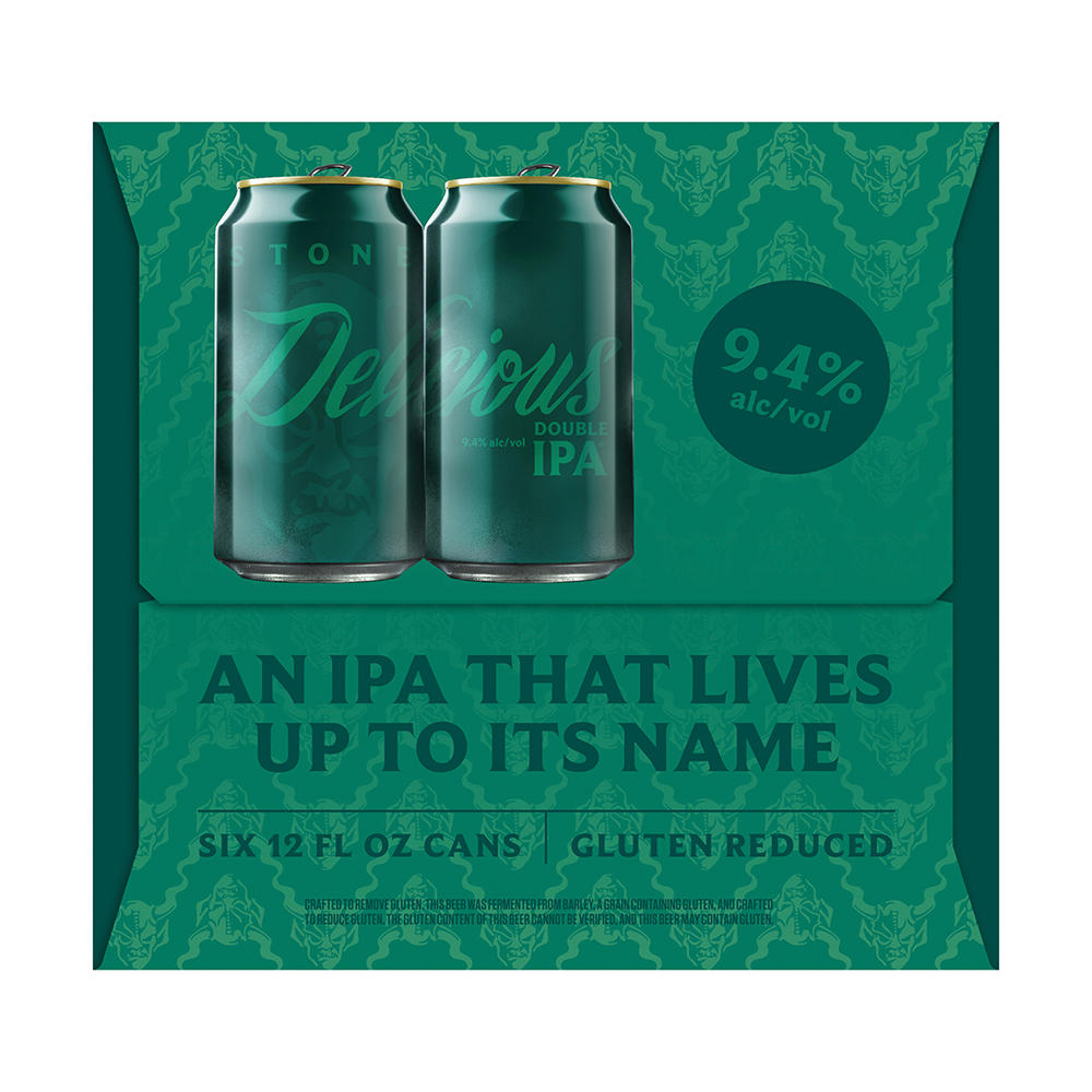 Stone Delicious Double IPA Craft Beer 6 pk Cans, 12 oz